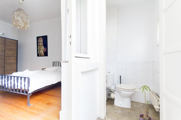 We offer a large room for 1 or 2 guests with a private toilet and sink (the bath Bruxelles, Belgium Big room w/ private toilet & sink (supercentral) Private room in condo vacation rental 16967210
