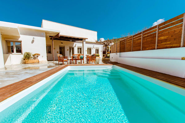 A modern and comfortable villa with private swimming pool, located 5min away fro Chania, Greece Chania Paradise Retreat-Falasarna Villa Nostalgia Entire villa vacation rental 49125524