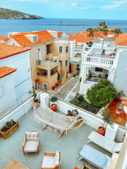 Located at a very peaceful area in the heart of Andros Town (Chora), the capital Greece Neoclassical, Central Flat w/ Castle & Sea View Room in boutique hotel vacation rental 37561661