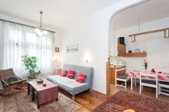 Lovely flat close to city centre, with amazing view of River Vltava, for your ex Prague, Czechia Waterfront Apartment in Prague 5 Entire rental unit vacation rental 12357874
