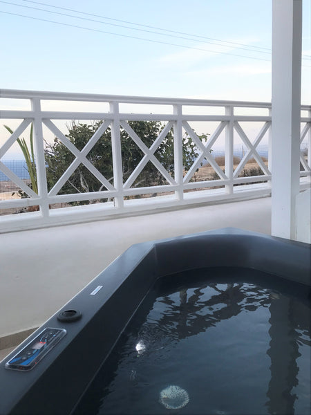 This Compact Two-Bedroom Suite with Outdoor Hot Tub comes with one bedroom (bed  Greece Muses Cycladic Suites - Suite with Outdoor Hot Tub Entire serviced apartment vacation rental 52548492