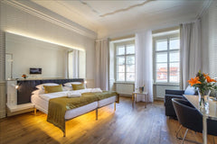 Double deluxe in hotel Golden Star<br /><br /><b>The space</b><br />Hotel Golden Prague, Czechia Deluxe Double room just under the Prague Castle Room in boutique hotel vacation rental 28166212