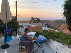 Beautiful traditional Cycladic house, with "Stegadi" (terrace) and views of "Cho Athens, Greece KEA-IOYLIS (Chora): The "Stegadi" House. Entire home vacation rental 8236756