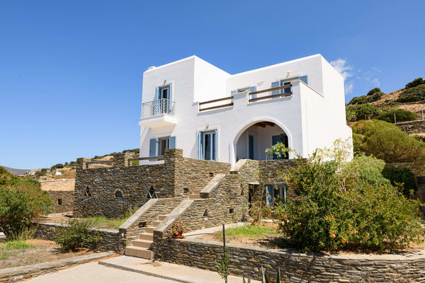 Andros island  is only a two hour ferry ride from the seaport of Rafina (just 30  Andros Batsi Fleva Aegean View Cycladic home vacation rental 41976868