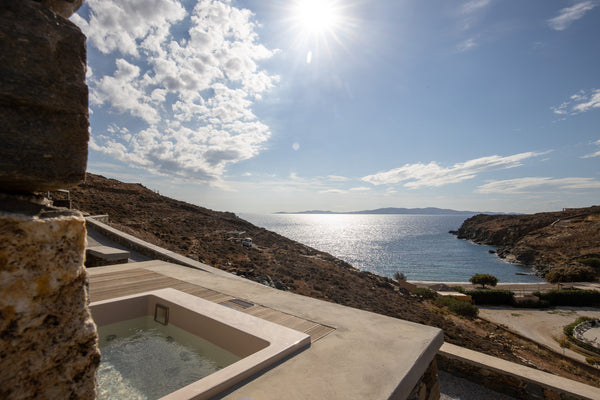 Our two-storey Villa Eos comes with excellent view to the Aegean Sea and can hos  Villa EOS with Private Hot Tub - PHOS Villas Tinos Entire villa vacation rental 40505712