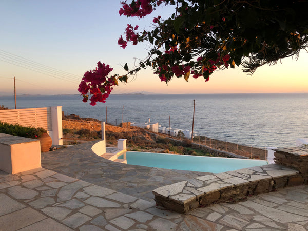Maison Simone is a 230 sqm villa located in a secluded neighborhood in the area  Tinos, Greece Maison Simone - private heated infinity pool Cycladic home vacation rental 18398795