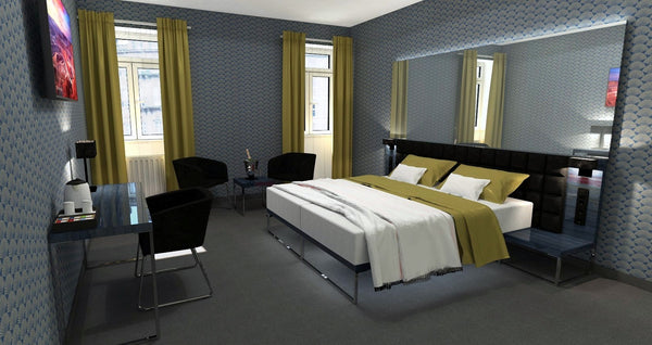 luxury room for three in hotel Mucha<br /><br /><b>The space</b><br />Luxurious   Deluxe Triple room in hotel MUCHA Room in boutique hotel vacation rental 28168747