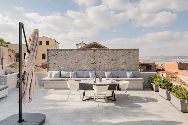 Gaze up at the Acropolis while lounging atop this re-imagined home. The custom i Athens, Greece Urban Chic Home with Cityscape Vistas Entire home vacation rental 24624146