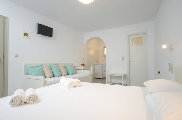 Soula Hotel is a friendly family-run hotel which is located 30 meters from the s  Soula Top Floor Superior Triple Studio 1Sofa Bed Room in hotel vacation rental 43394783