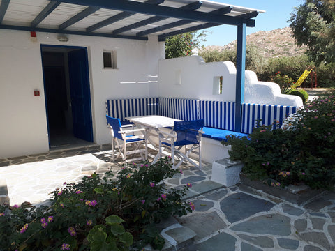 A superior private family apartment of 42 m² that has a large private veranda wi  Ground floor family apartment in Mikri Vigla Entire serviced apartment vacation rental 18411340