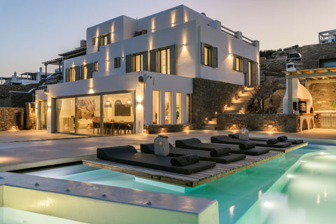 Villa Nerovino is a high - end property located only a few minutes away from Orn Greece Villa Nerovino by Whitelist Mykonos Entire villa vacation rental 53441446