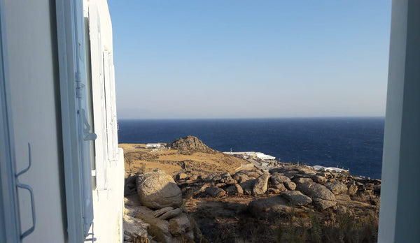 The place is located in paradise beach. There is a private road leading up to a   Bohemian Paradise, Paradise Beach Mykonos Entire condo vacation rental 36157842
