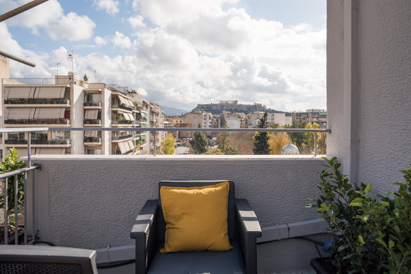 From the big veranda you have a stunning view of the Acropolis. The apartment is Psychiko, Greece Acropolis view design apartment_pumkin16 Entire rental unit vacation rental 32182816