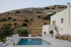 Stylish Mediterranean house in the village of Loutra, Greece. Surrounded by oliv Athens, Greece Casa Altrà Cycladic home vacation rental 50802483