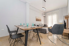 Our recently renovated and furnished two-bedroom apartment is located in a quiet GR [Bonni] - Cozy apartment in Neos Kosmos ! Entire rental unit vacation rental 53538419