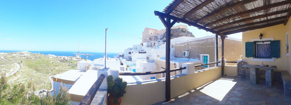 The house is located in the historical district of Ano Syros. <br />It has a gre Greece Traditional house with sea view at Ano Syros Cycladic home vacation rental 25042323