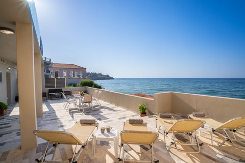 Blu Infinito house is located next to the beach and is 5 minutes walking from ev Rethimnon, Greece Blu Infinito, Luxury Seaside Apt Entire rental unit vacation rental 51040085