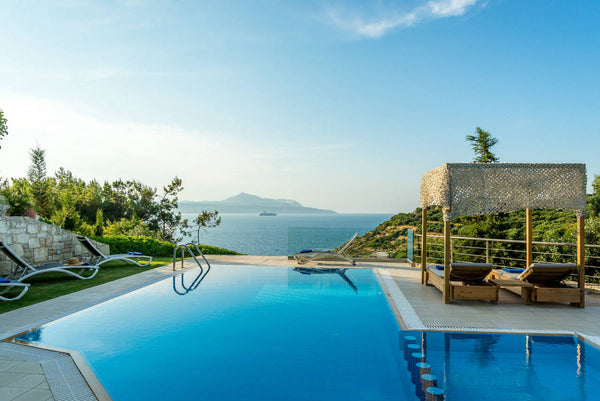 The villa consists of 7 bedrooms and 4 bathrooms separated into two floors. The  Chania, Greece Villa Ioanna with heated pool in Plaka, Chania Entire villa vacation rental 17688391