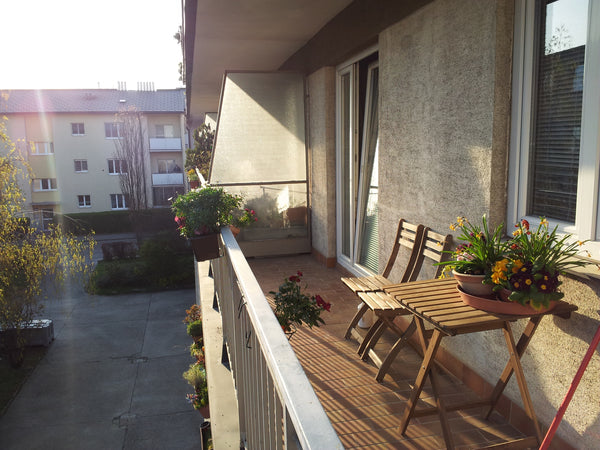 Our apartment was completely new renovated in 2013 and offers a nice view into t Vienna, Austria Schoenbrunn balcony studio Entire rental unit vacation rental 2147272