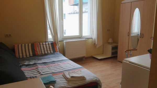 Modern furnished studio for 1-2 persons , with individual fridge, private bathro Brussels, Belgium Studio 1-2p, EU-Schuman, ref w2g Private room in rental unit vacation rental 8878737