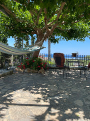 A great ,quiet place with a large yard,covered with trees for shadow,surrounded  Pitsidia, Greece Sea View Villa Diana Entire home vacation rental 50218645