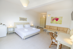 Our king Studios are equipped with a King size bed, a couch, a kitchenette, Tv,   Petrino -  King Studio With Sea View 1 Entire rental unit vacation rental 20106572