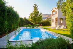 It is 180 sq.m apartment (without the courtyard) in a safe and fenced area 1000  Rethimnon, Greece Villa Harma-Premium Villa with Pool amidst Nature Entire villa vacation rental 35663513