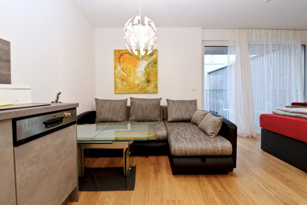 The apartment is located in a newly constructed (est. 2019) building. The highli Vienna, Austria Pool - Balcony - Garage - Studio with all Benefits Entire rental unit vacation rental 53412908