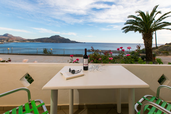 Joanna Studios just 25 meters away from the beach onto a small hill, 700m west f Rethimnon, Greece Joanna's Studio-Sea View Apartment! Entire rental unit vacation rental 42240583
