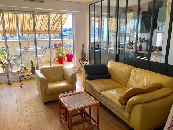 Quartier du canal de l’ourcq. Situé sur le quai de l'oise, au dernier étage avec Nogent-le-Rotrou, France Dernier étage, 60m2 + 2 terrasses, La Villette Entire rental unit vacation rental 21932576
