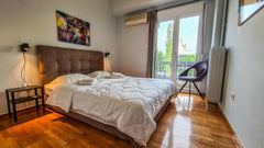 The apartment is located next to the Keramikos metro station, the trendy Gazi ce GR Kerameikos Metro apartment Entire rental unit vacation rental 42358059