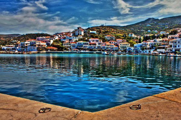 Batsi is the most touristic resort on the Greek island of Andros. It is located  Attica, Greece The aegean balcony Entire rental unit vacation rental 13422458