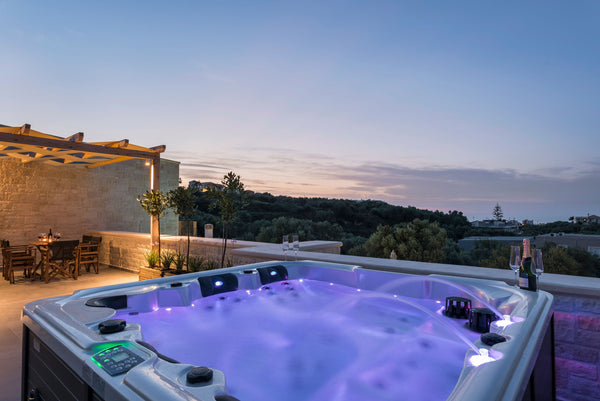The newly built Belair Villas are located outside the village of Vamvakopoulo in Rethimnon, Greece Perfect location, private pool, hot tub and gym! Entire villa vacation rental 50063576