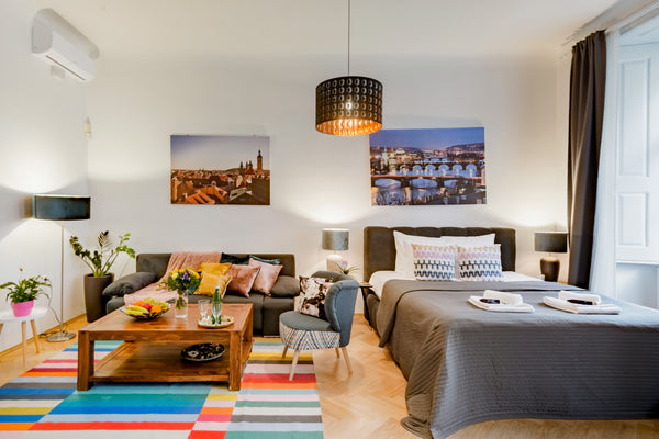 Begin exploring Old Prague from rooms with a lot of history of their own. This a Prague, Czechia Walk to Historic Sites from a 13th Century Building Entire serviced apartment vacation rental 20276735