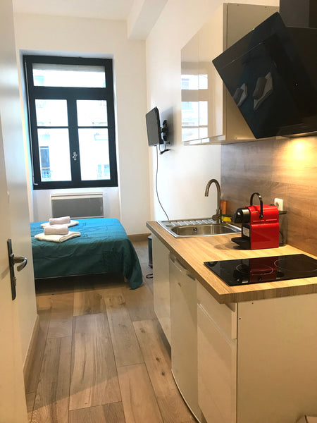 Ce studio entièrement rénové, confortable et bien équipé se situe en plein cœur   Studio Tête d'Or Lyon 6ème Entire rental unit vacation rental 35680808