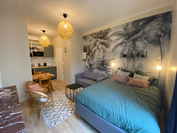 Appartement non fumeur. <br /><br />Tout refait, vintage éléments chinés, très a Lyon, France Université  Gryphe - Studio refait à neuf Lyon 7 Entire rental unit vacation rental 48279558