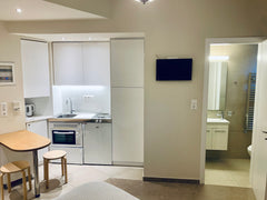 The air-conditioned apartment consists of 1 bedroom, 1 bathroom, and a seating a Athens, Attica, Greece Acropolis Boutique Studio, Koukaki Entire rental unit vacation rental 12665787