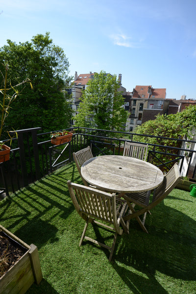 1 double room with terrace and bathroom, 1 children room with one high bed and o Brussels, Belgium 180 sqm flat with terraces Entire rental unit vacation rental 4577995