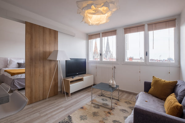 On the roofs of Lyon, this is the Honorê experience that you will live in the Su Bully, France HONORÊ SUITE SAINT ANTOINE Entire rental unit vacation rental 696287444171810720
