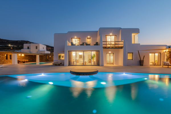 The seductive,brand new Villa is a luxurious heaven for tranquil repose. The Myc Greece Villa Mati - AG Villas- 2 Swimming pools-Gym Earthen home vacation rental 39576333