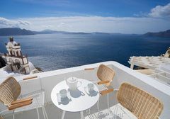 Unwind on your private balcony and let your senses carry you away.<br /><br />El Oia, Greece Canvas Suites | Sapphire Suite with Caldera View Cycladic home vacation rental 12668530