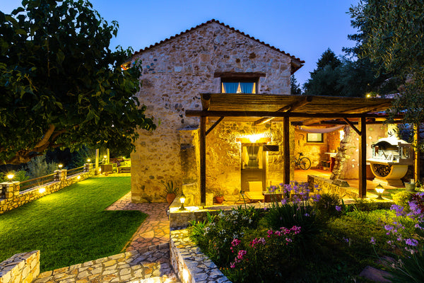 Located in Yerolákkos, this detached villa features a garden with an outdoor poo Chania, Greece Vrisali Traditional Stone Villa Heated Pool Entire villa vacation rental 8242631