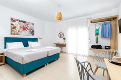 Enjoy your holidays in a peacefull enviroment,just 100 meters away from the beau Chania, Greece Pool view twin room near Chania & local beach Entire serviced apartment vacation rental 35532739