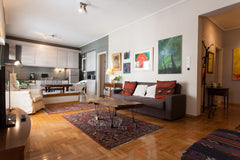 A spacious apartment, with two bedrooms, a large living room with a nice kitchen Athens, Attica, Greece Athens center, artist's apt. for 4 Entire rental unit vacation rental 2534822