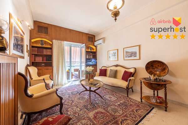 The apartment is new, bright, with a lot of natural light and tastefully designe GR 5★Luxurious Apartment - 2 King Beds @Athens Center Entire condo vacation rental 50910954