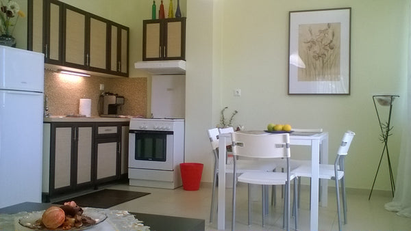 Ideal for a small family. Area is supportive for your excursions and small trips Chania, Greece Suburban cosy apartment with patio Entire rental unit vacation rental 680352385452092507