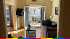 Spacious, naturally well-lit, and freshly renovated modern 1-bedroom flat. Fully GR Newly Updated Charming Flat at Panormou Metro Stn Entire rental unit vacation rental 31331929