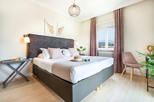 Stay in our stylish boho chic modern apartment designed with your relaxation in  Chania, Greece Urban Living, Apartment  With White Mountain Views Entire serviced apartment vacation rental 3119316