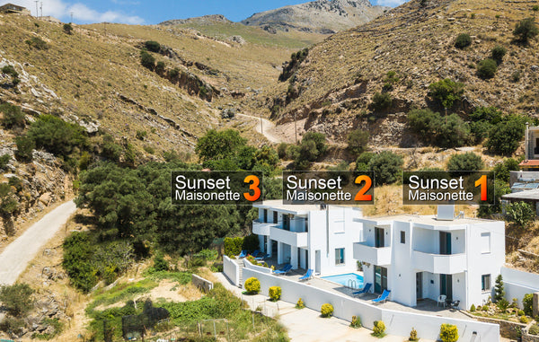 Sunset is a small complex of 3 identical modern maisonettes sharing a swimming p Rethimnon, Greece Sunset maisonette 1,pool,Near tavern and Plakias Entire villa vacation rental 53273344