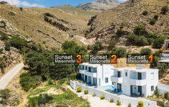 Sunset is a small complex of 3 identical modern maisonettes sharing a swimming p Rethimnon, Greece Sunset maisonette 1,pool,Near tavern and Plakias Entire villa vacation rental 53273344